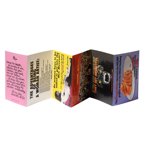 Guerrilla Girls concertina postcard book